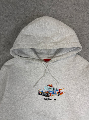 Supreme Cop Car Hooded Sweatshirt Ash Grey (USED)