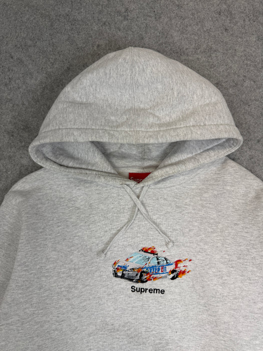 Supreme Cop Car Hooded Sweatshirt Ash Grey (USED) | Vitnage Clothing Store Canada