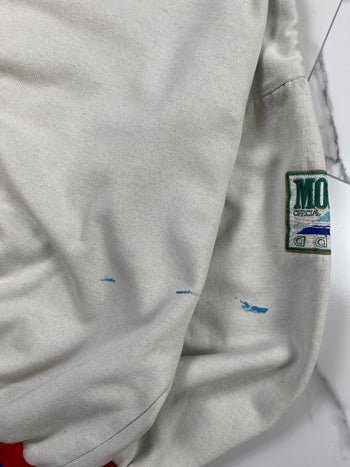 Vintage 1980s Adidas Mt. Hämnesnärd Patrol Sweatshirt White