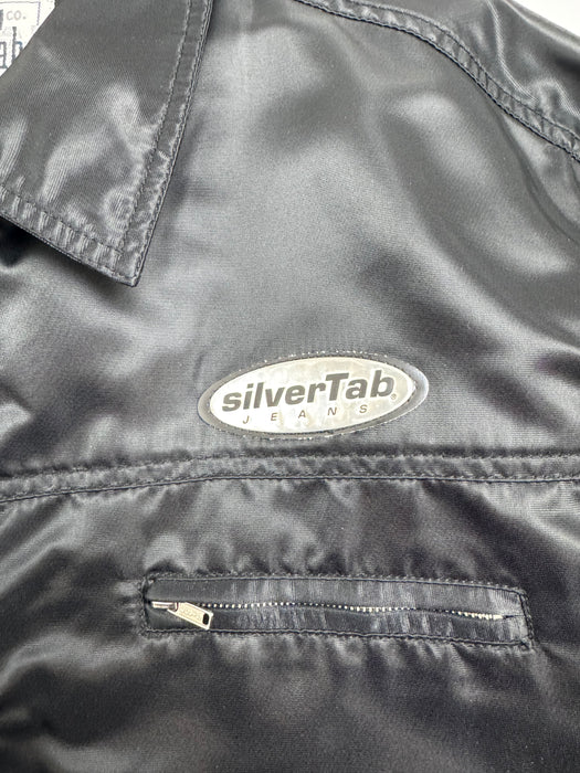 Vintage Levi's Strauss Silver Tab Satin Light Jacket Black | Vitnage Clothing Store Canada