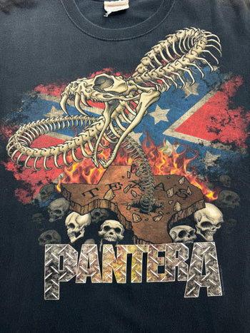 (M) Vintage 2000s Pantera Band Tee Black