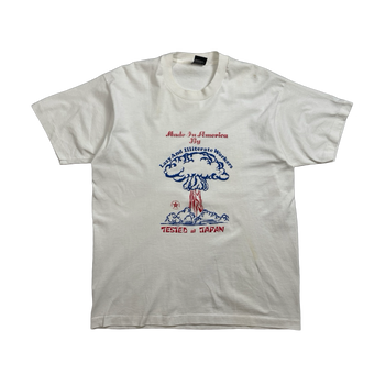 Vintage 90s Tested in Japan Parody Tee White