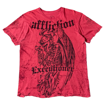 Y2K Affliction Tee Red