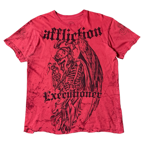 Y2K Affliction Tee Red | Vintage Clothing Store Canada