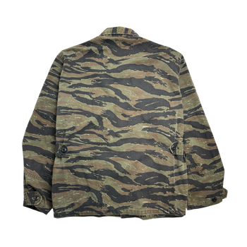 (L) Vintage Military Multi Pocket Light Jacket Camo