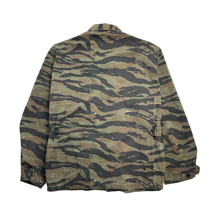 (L) Vintage Military Multi Pocket Light Jacket Camo | Vitnage Clothing Store Canada