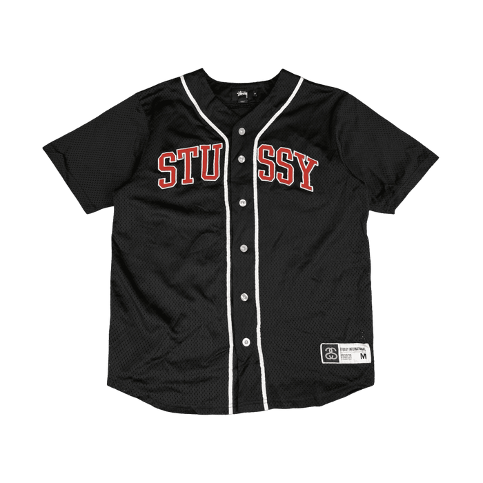 Stussy Baseball Jersey Black (USED) | Vitnage Clothing Store Canada