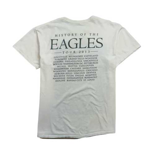 (L) History Of Eagles 2013 Tour Tee White | Vintage Clothing Store Canada