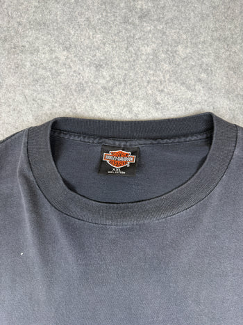Vintage Harley Davidson Honolulu Hawaii Tee Black