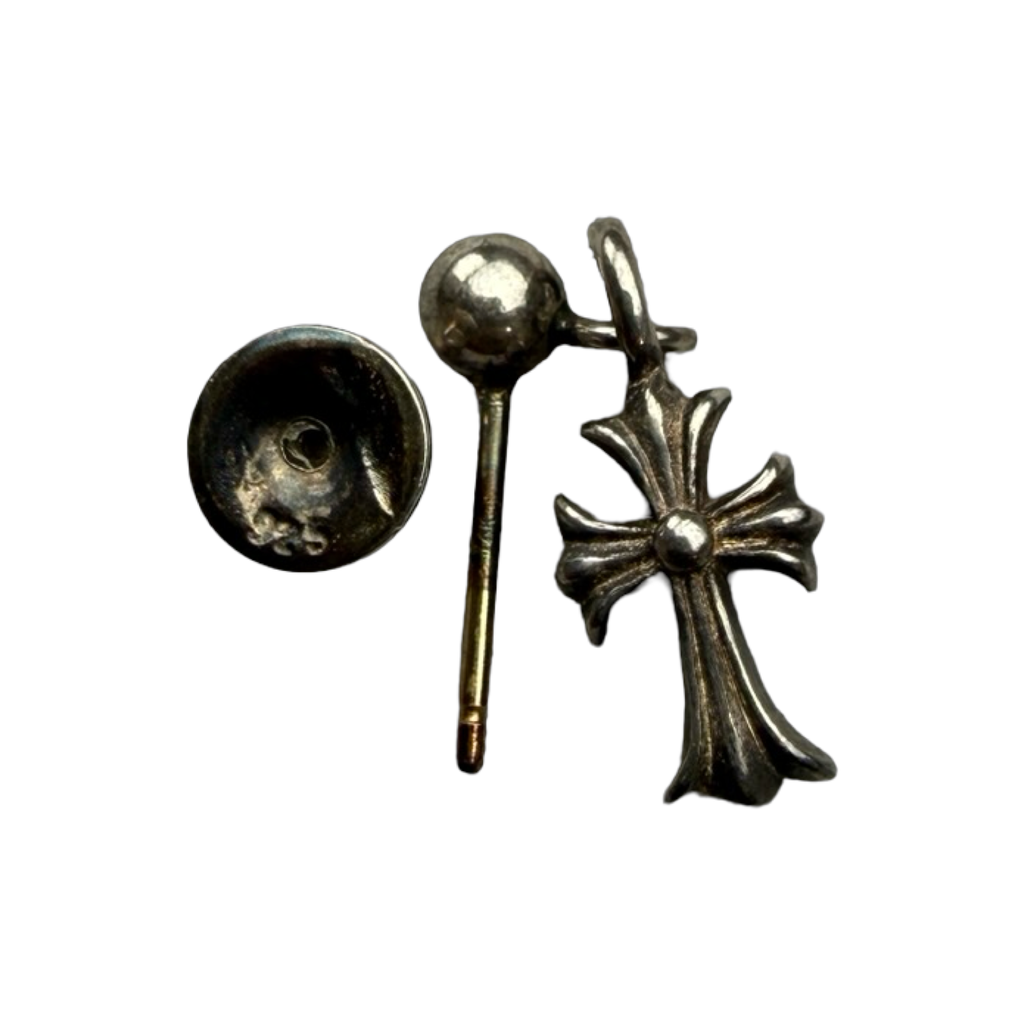 Chrome Hearts Baby Fat Cross Drop Earring