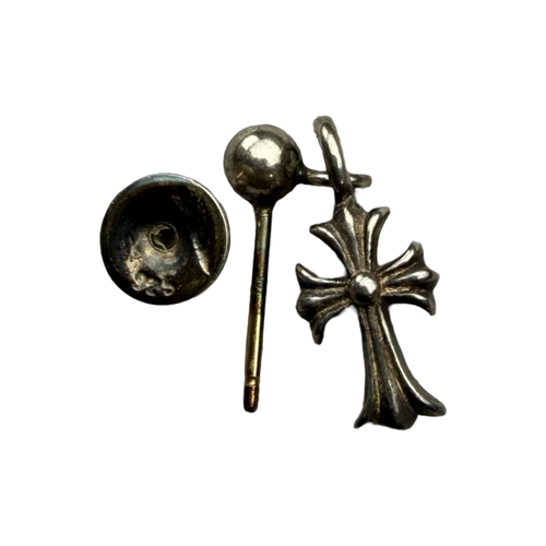 Chrome Hearts Baby Fat Cross Drop Earring