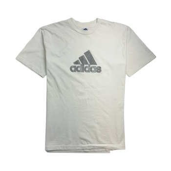 (L) Vintage 90s Adidas Tee White