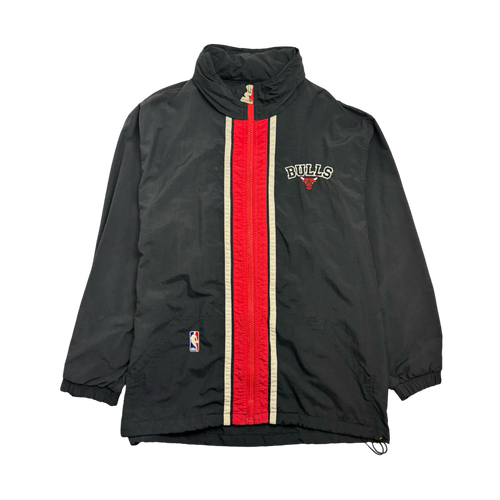 (L) Vintage Starter Chicago Bulls Windbreaker Jacket Black | Vintage Clothing Store Canada