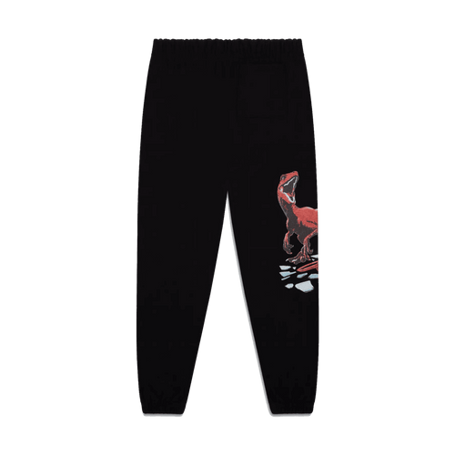 (M) OVO Jurassic Park Raptor Sweatpants Black | Vintage Clothing Store Canada