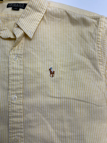 (S) Vintage Polo Ralph Lauren Button Up Yellow