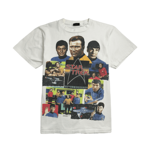 (M) Vintage '91 Star Trek 25th Anniversary Tee White | Vintage Clothing Store Canada