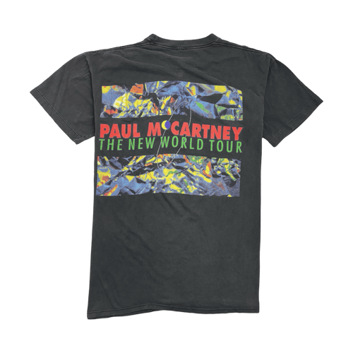 (L) Vintage '93 Paul McCartney The New World Tour Tee Black | Vintage Clothing Store Canada