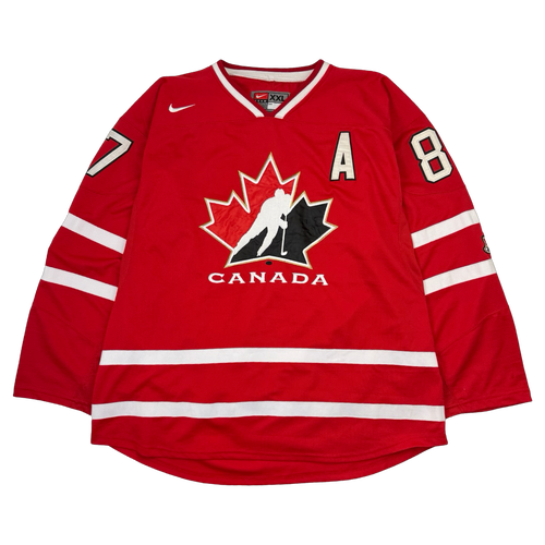 Vintage Nike Team Canada Hockey Sidney Crosby Jersey Red | Vintage Clothing Store Canada