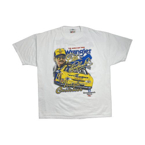 (XXL) Vintage '99 Dale Earnhardt Wrangler Tee White | Vintage Clothing Store Canada