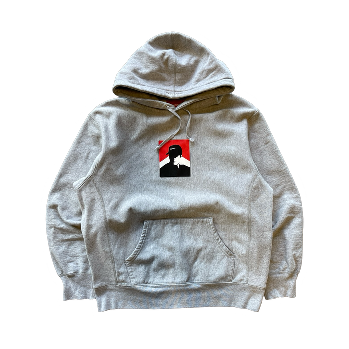 Supreme Portrait Hoodie FW20 Heather Grey (USED) | Vitnage Clothing Store Canada