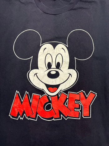 (XL) Vintage 90s Disney Mickey Mouse Tee Black