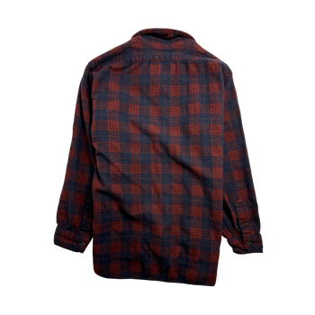 (M) Vintage Pendelton Button-Up Flannel Red