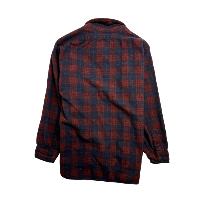 (M) Vintage Pendelton Button-Up Flannel Red | Vitnage Clothing Store Canada