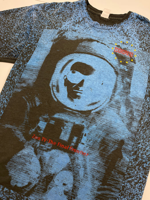 (XL) Vintage '93 U2 ZOOROPA Tee Black | Vitnage Clothing Store Canada