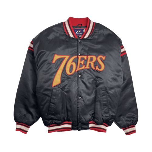 (XL) Vintage Philadelphia 76ers Satin Jacket | Vintage Clothing Store Canada