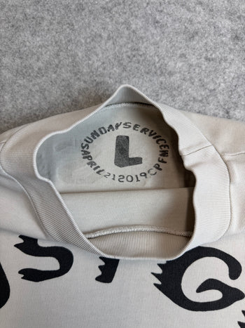 Kanye West Sunday Service Trust God Tee Cream (USED)