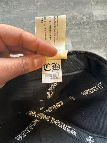 Chrome Hearts CH Logo Fitted Hat Black