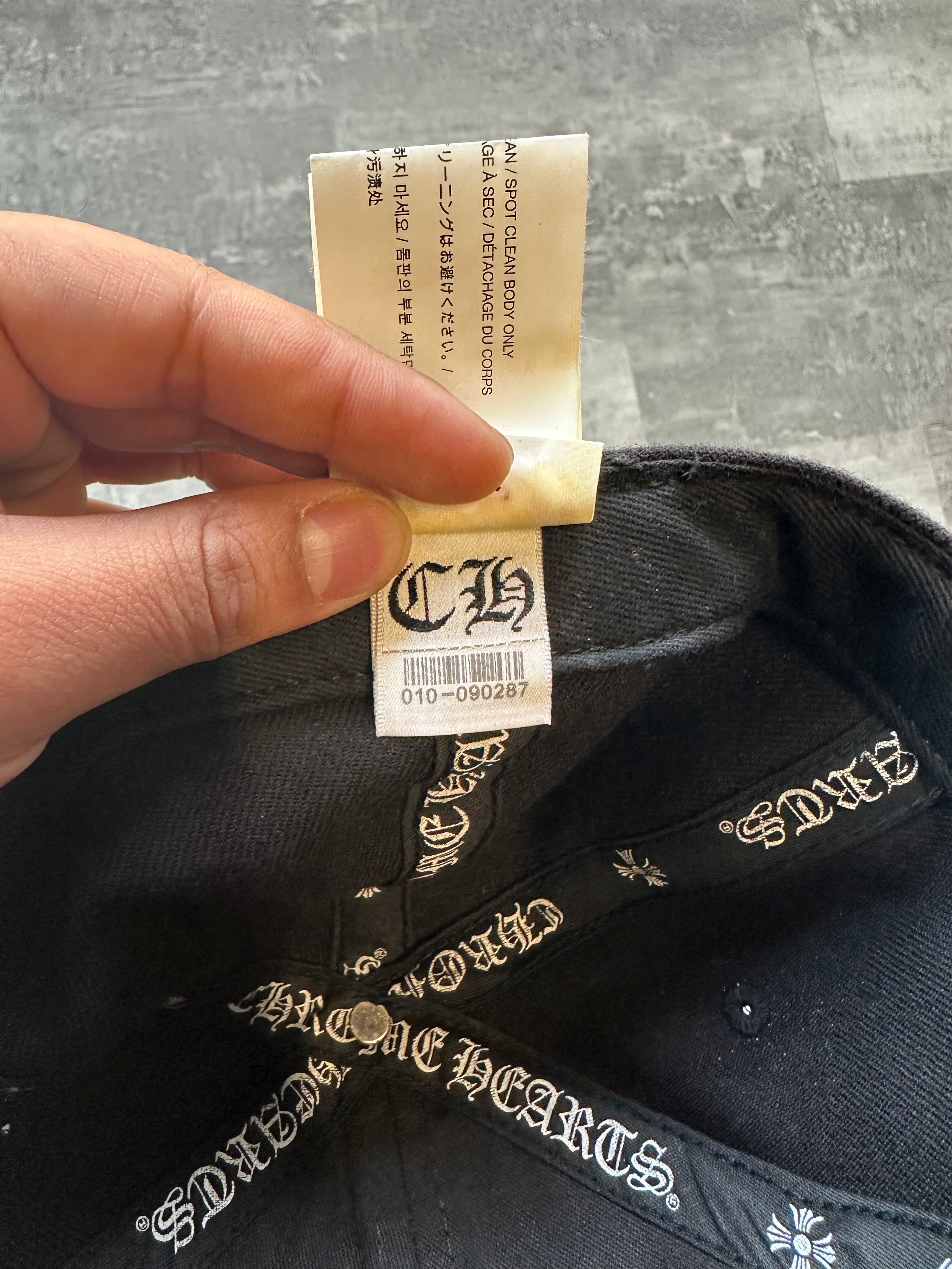 Chrome Hearts CH Logo Fitted Hat Black