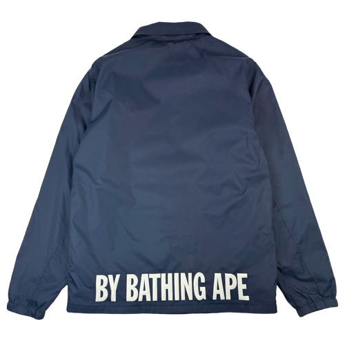 BAPE Ape Head Coach Jacket Navy (USED) | Vintage Clothing Store Canada