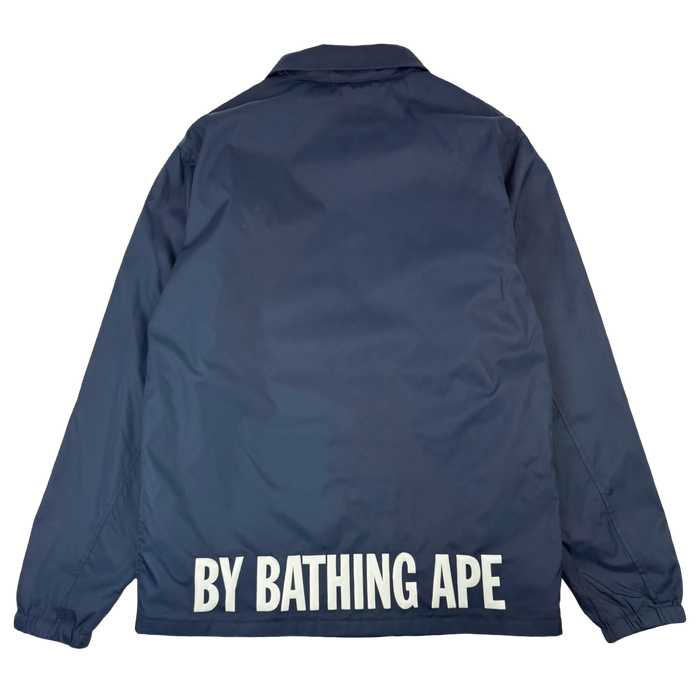 BAPE Ape Head Coach Jacket Navy (USED) | Vitnage Clothing Store Canada