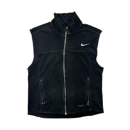 (M) Vintage Nike ACG Full-Zip Fleece Vest Black | Vintage Clothing Store Canada