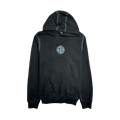 Stone Island Embroidered GD Logo Hoodie Black/Blue (USED)
