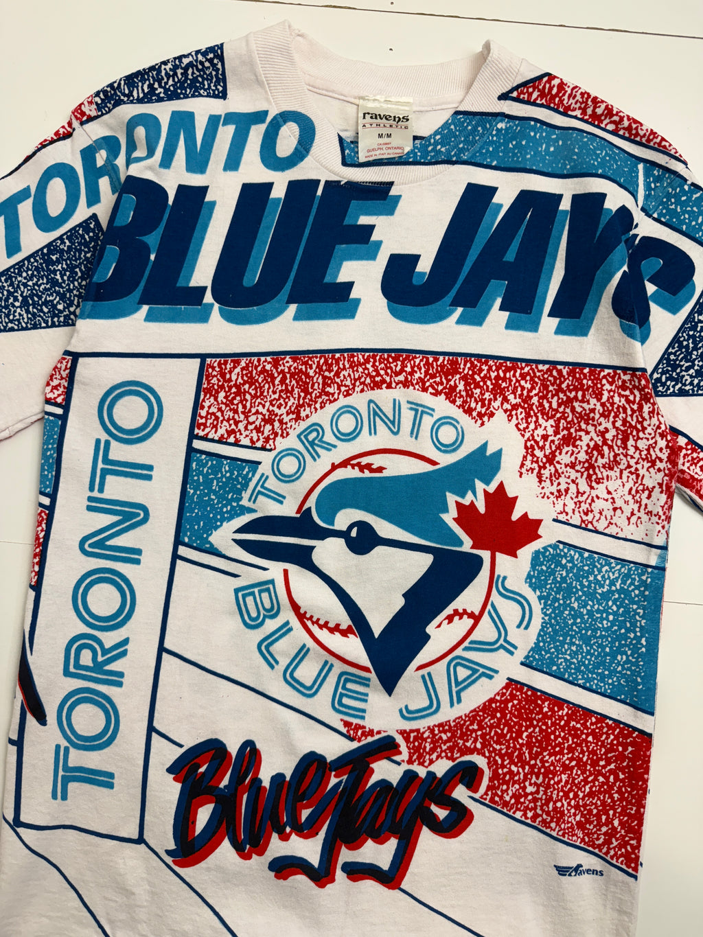 Vintage 90s Toronto Blue Jays AOP Tee