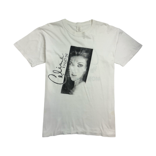 (L) Vintage '98 Celine Dion Montreal Show Tee White | Vintage Clothing Store Canada