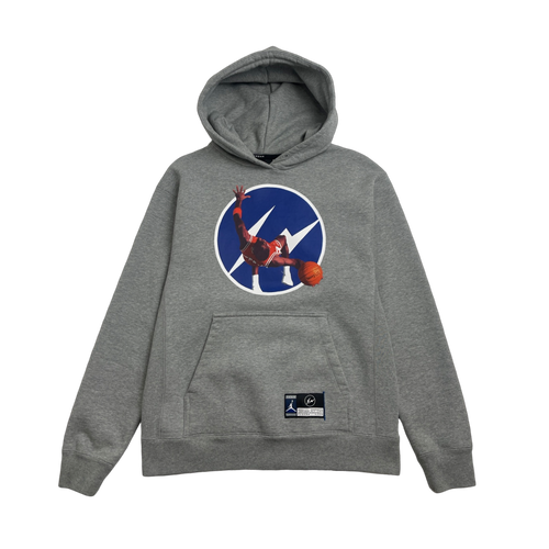 Jordan x Fragment Image Hoodie Dark Grey Heather (USED) | Vintage Clothing Store Canada