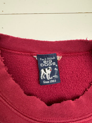 (XXL) Vintage Big Dogs Sweatshirt Red