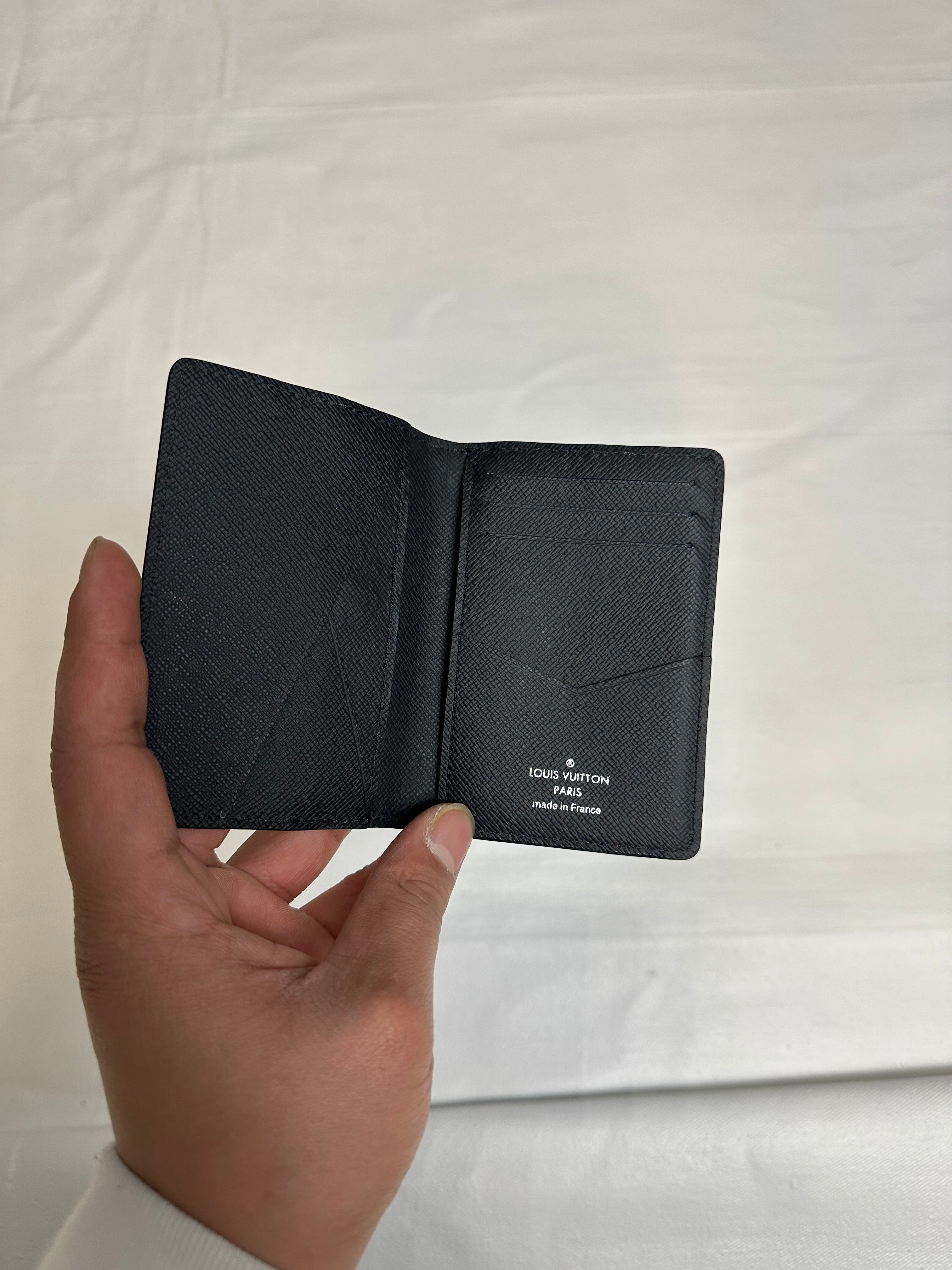 Louis Vuitton Monogram Eclipse Pocket Organizer Black/Grey