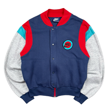 Vintage 1980's Nike Blue Tag Bomber Jacket Multi