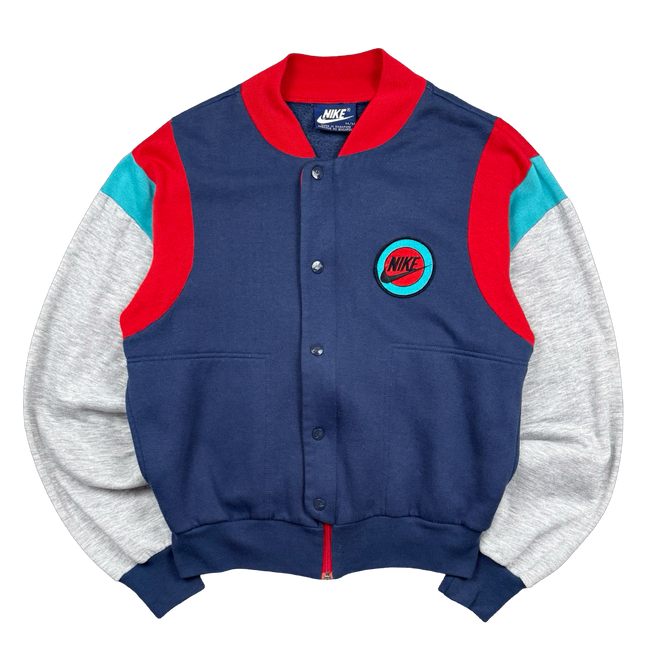 Vintage 1980's Nike Blue Tag Bomber Jacket Multi