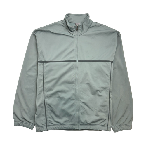 (L) Vintage 2000s Nike Zip-Up Fleece Line Jacket Silver | Vintage Clothing Store Canada