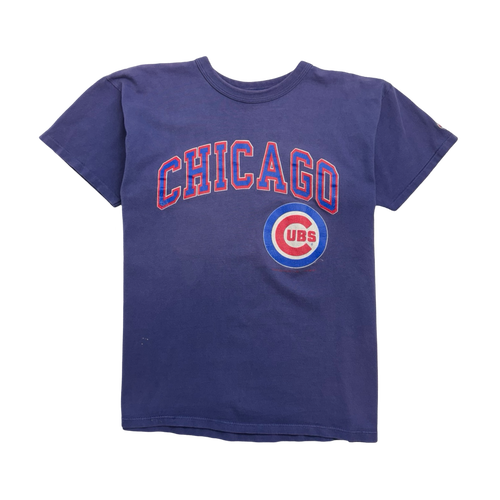 (L) Vintage 90s Chicago Cubs Tee Light Purple | Vintage Clothing Store Canada