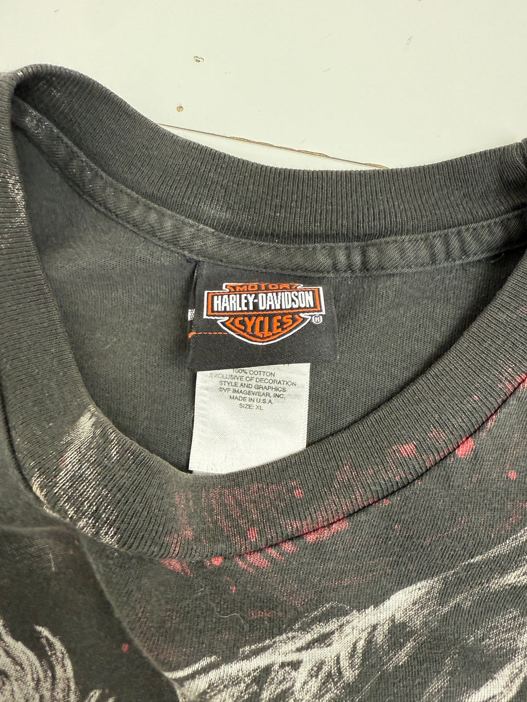 Vintage Y2K Harley Davidson Orlando Tee Black