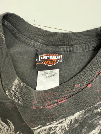 Vintage Y2K Harley Davidson Orlando Tee Black