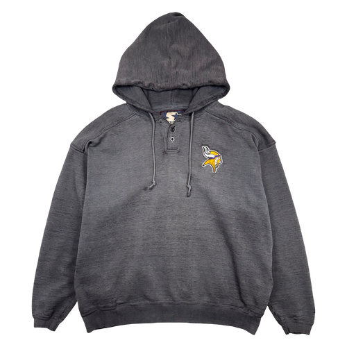 Vintage Minnesota Vikings Hoodie Faded Black | Vintage Clothing Store Canada