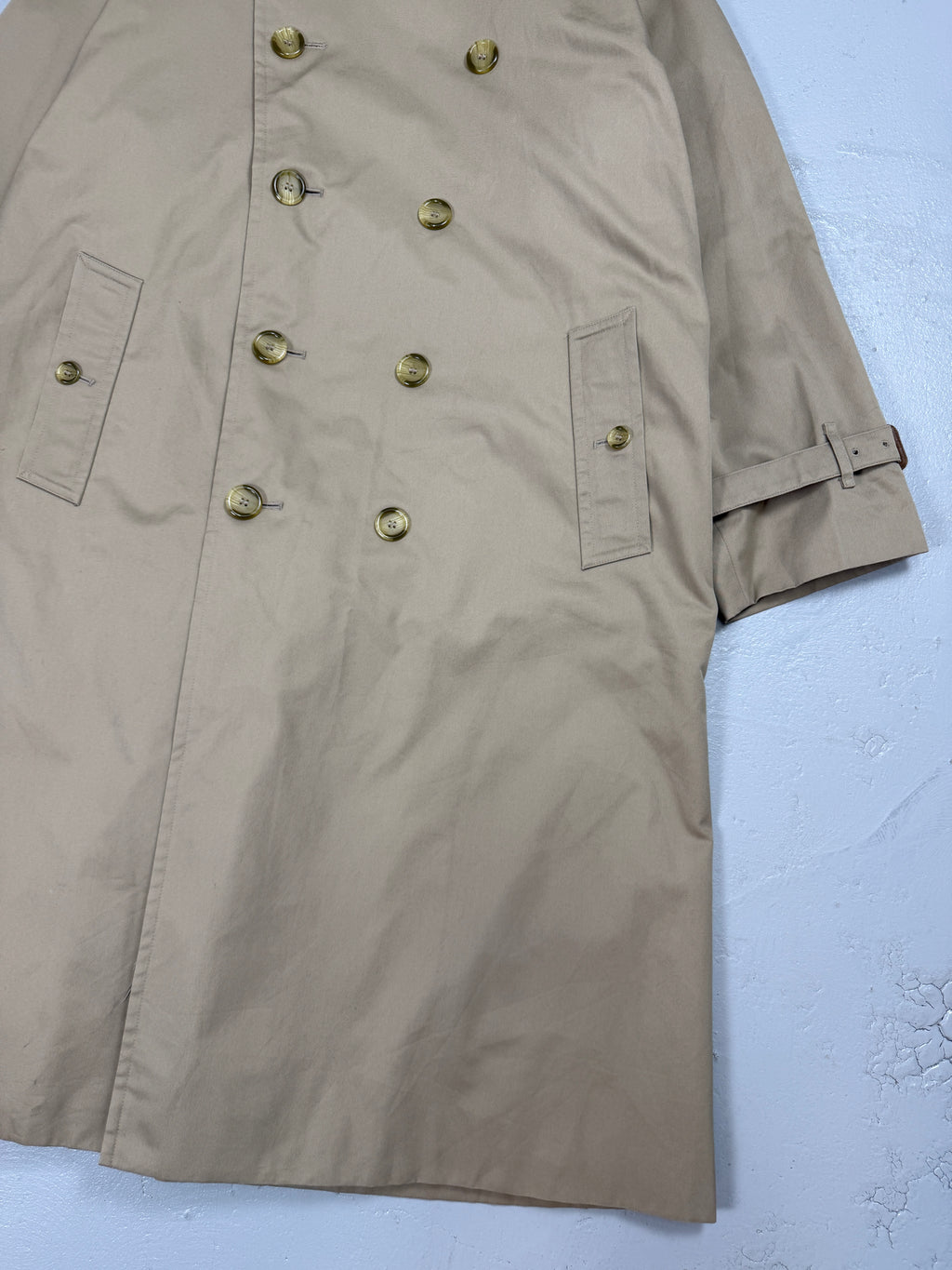 Vintage Men's Burberry Trench Coat Beige
