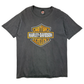 Vintage Harley Davidson Glossy Emblem Tee Black